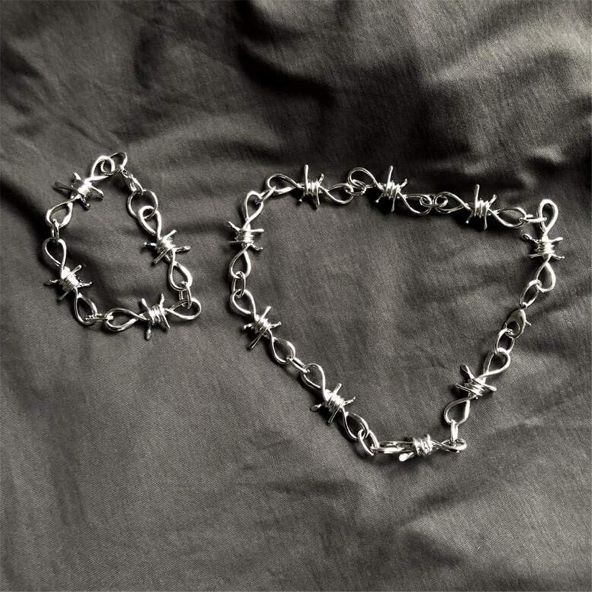 COLLIER/BRACELET EN FIL DE FER BARBÉ - Synesthésique