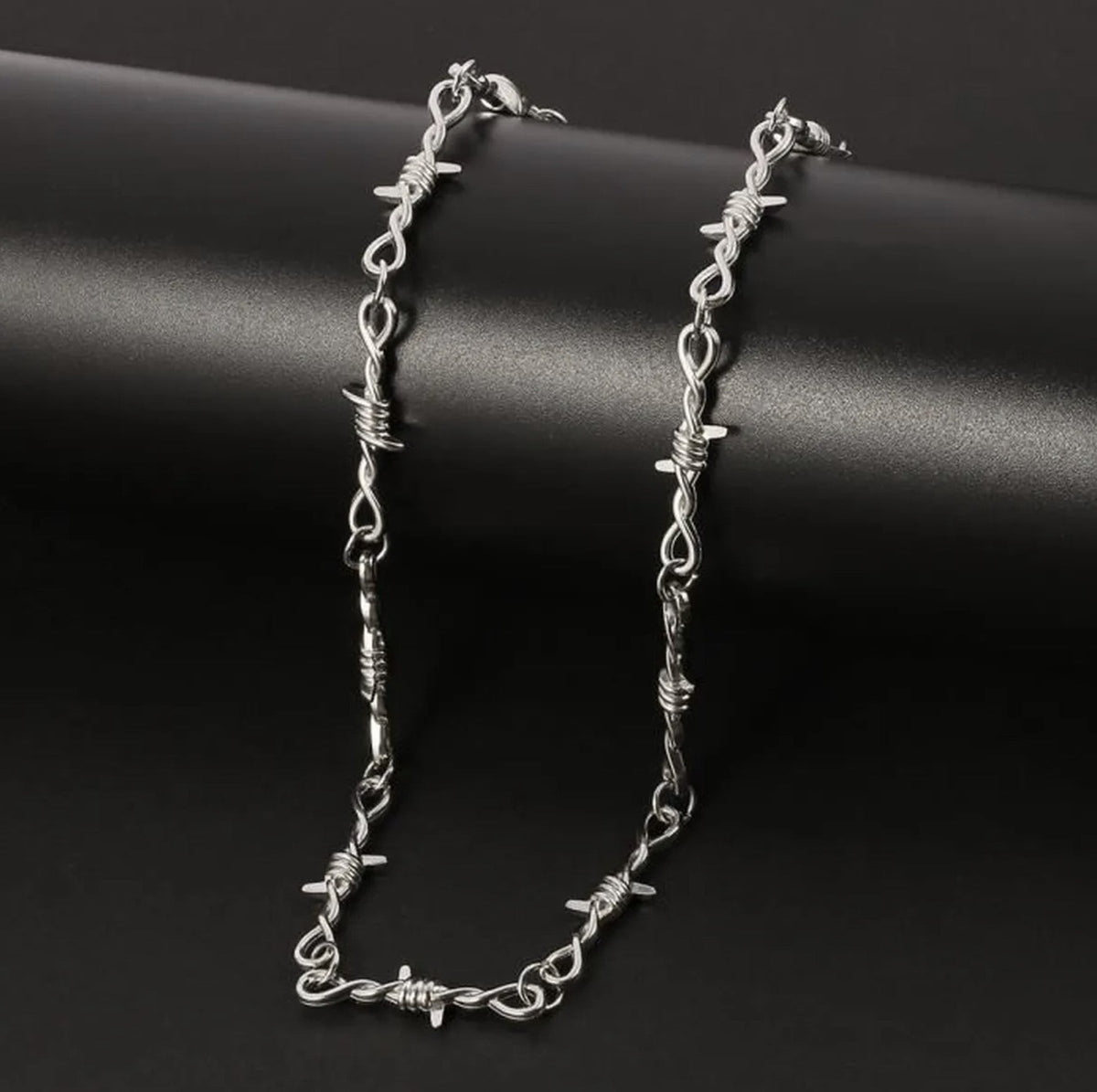 COLLIER/BRACELET EN FIL DE FER BARBÉ - Synesthésique