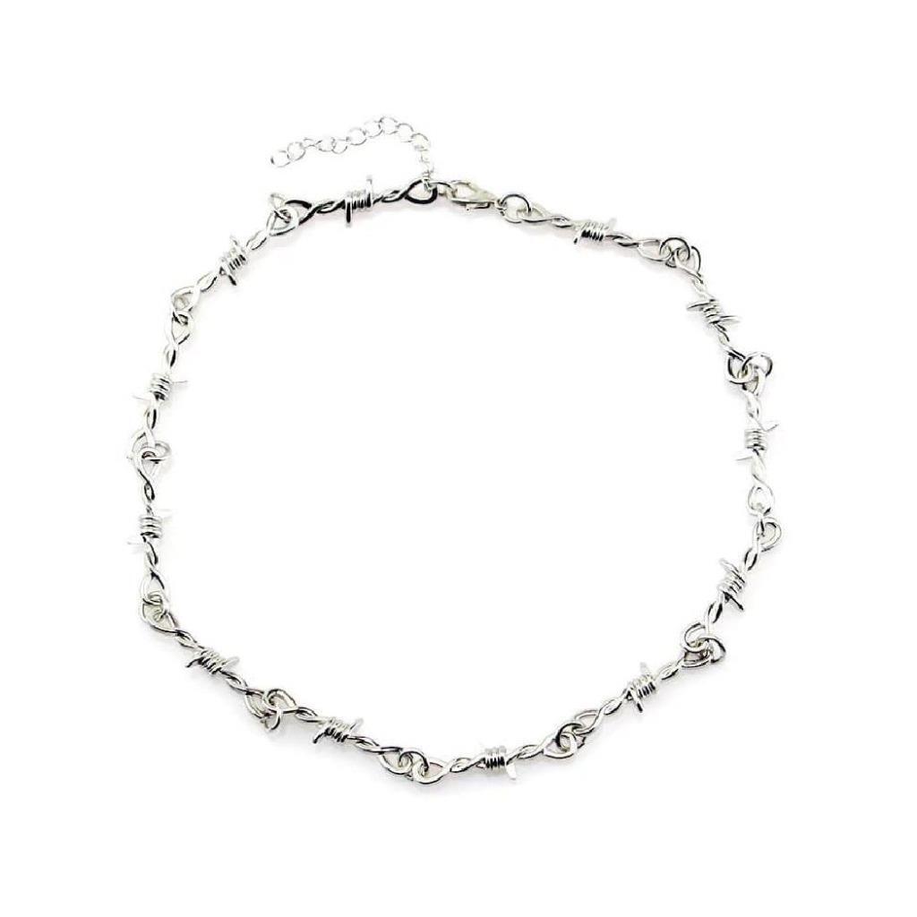 COLLIER/BRACELET EN FIL DE FER BARBÉ - Synesthésique