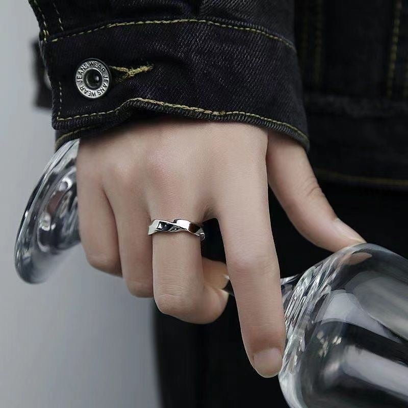 Modern Infinity Alloy Open Ring