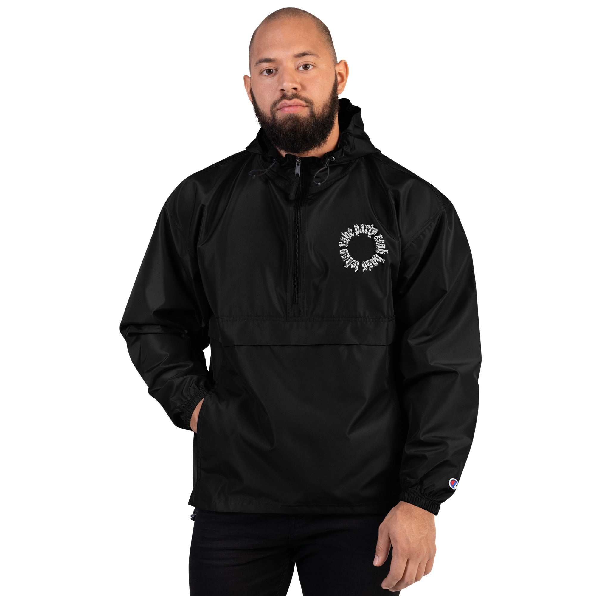 Champion Pray for Rave Embroidered Champion Packable Jacket - Synesthetic