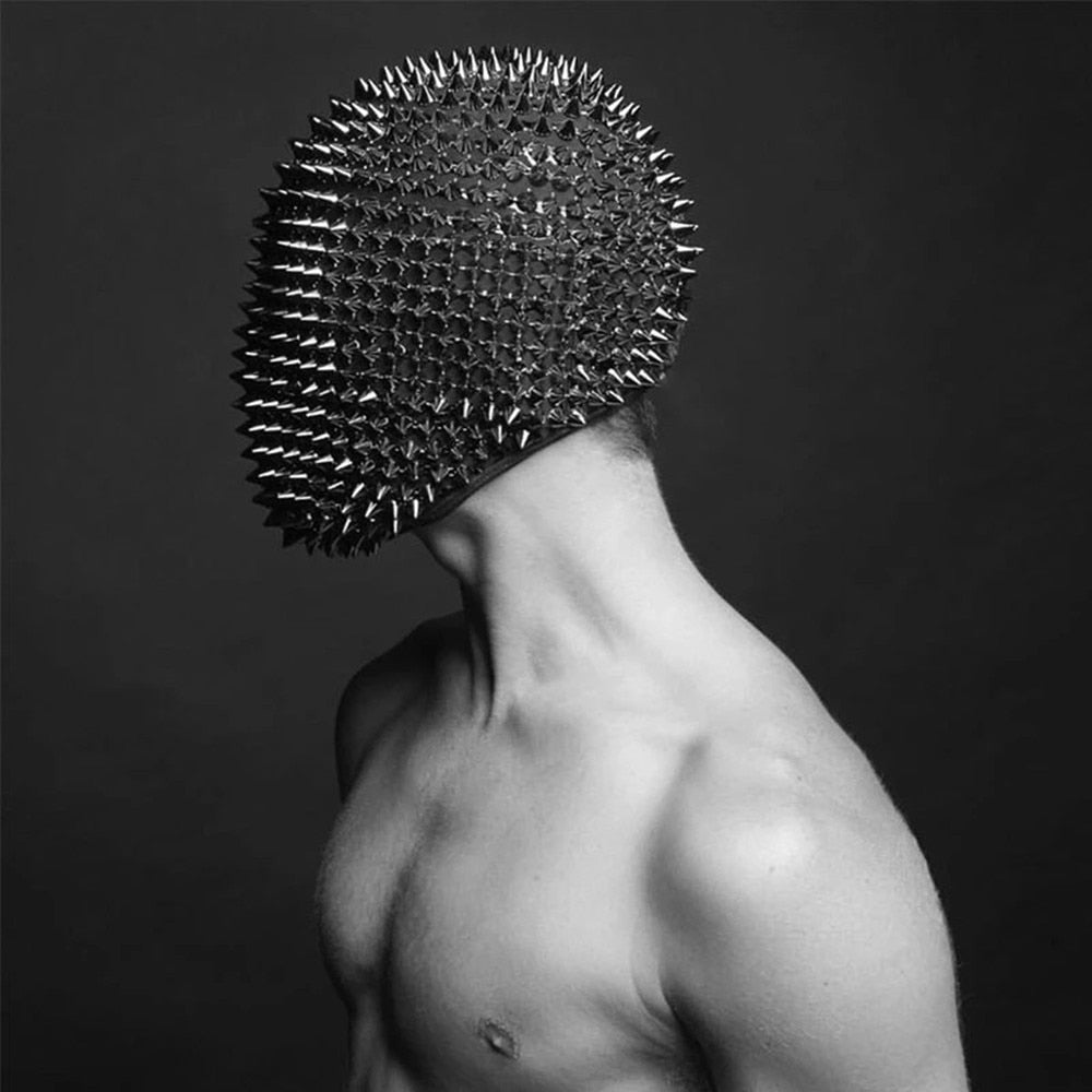 CYBERPUNK FULL - FACE MASK WITH RIVETS AND SPINES - Synesthetic