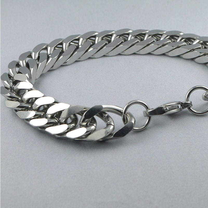 ELEGANT TITANIUM STEEL WAVE BRACELET - Synesthetic