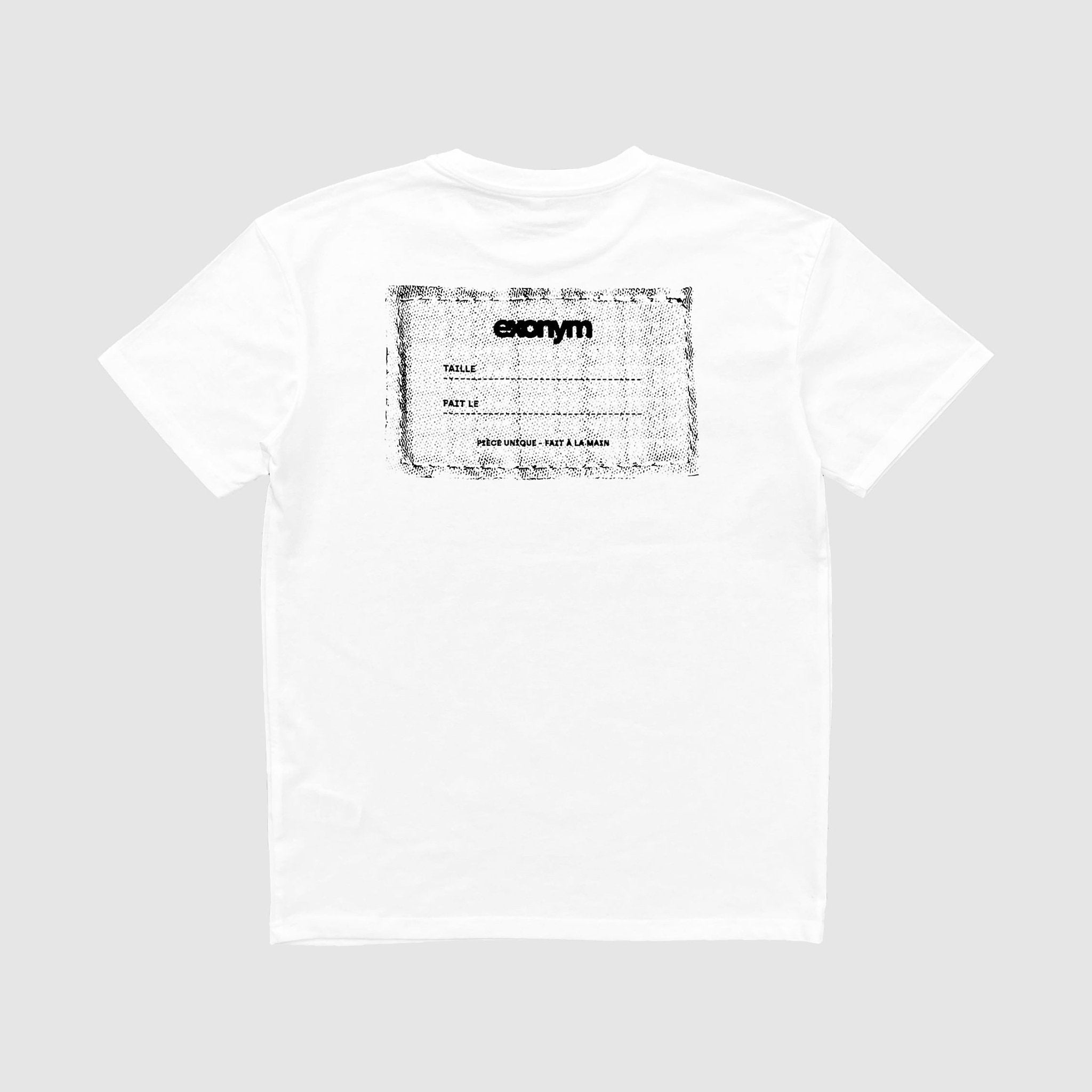 EXONYM OVERSIZED WHITE TEE - Synesthetic