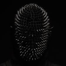 CYBERPUNK FULL-FACE MASK WITH RIVETS AND SPINES