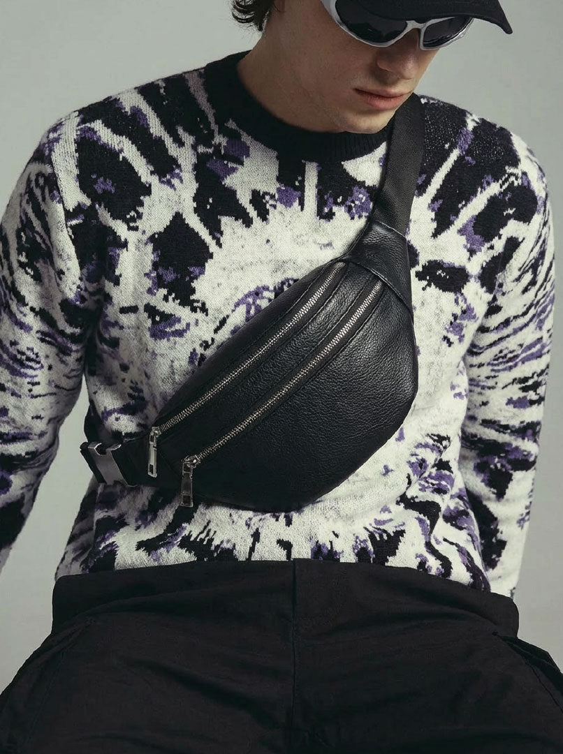 Urban Nomad Dumpling-Style PU Leather Fanny Pack