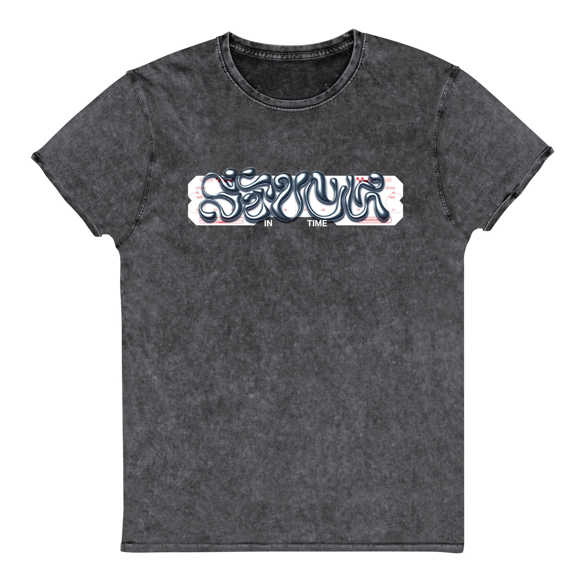 T-shirt en jean Stuck in Time 