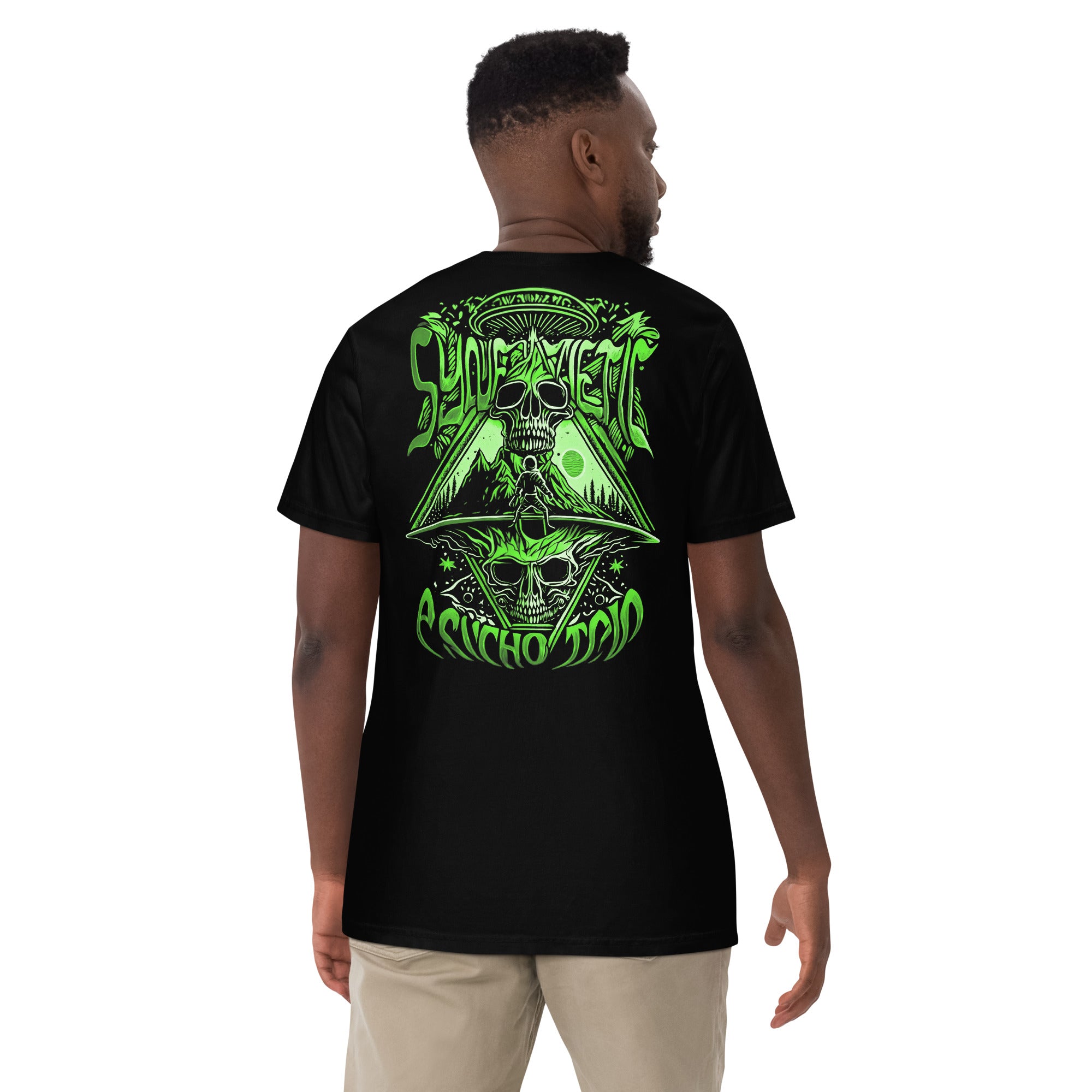 Psycho trip Green Unisex garment-dyed heavyweight t-shirt