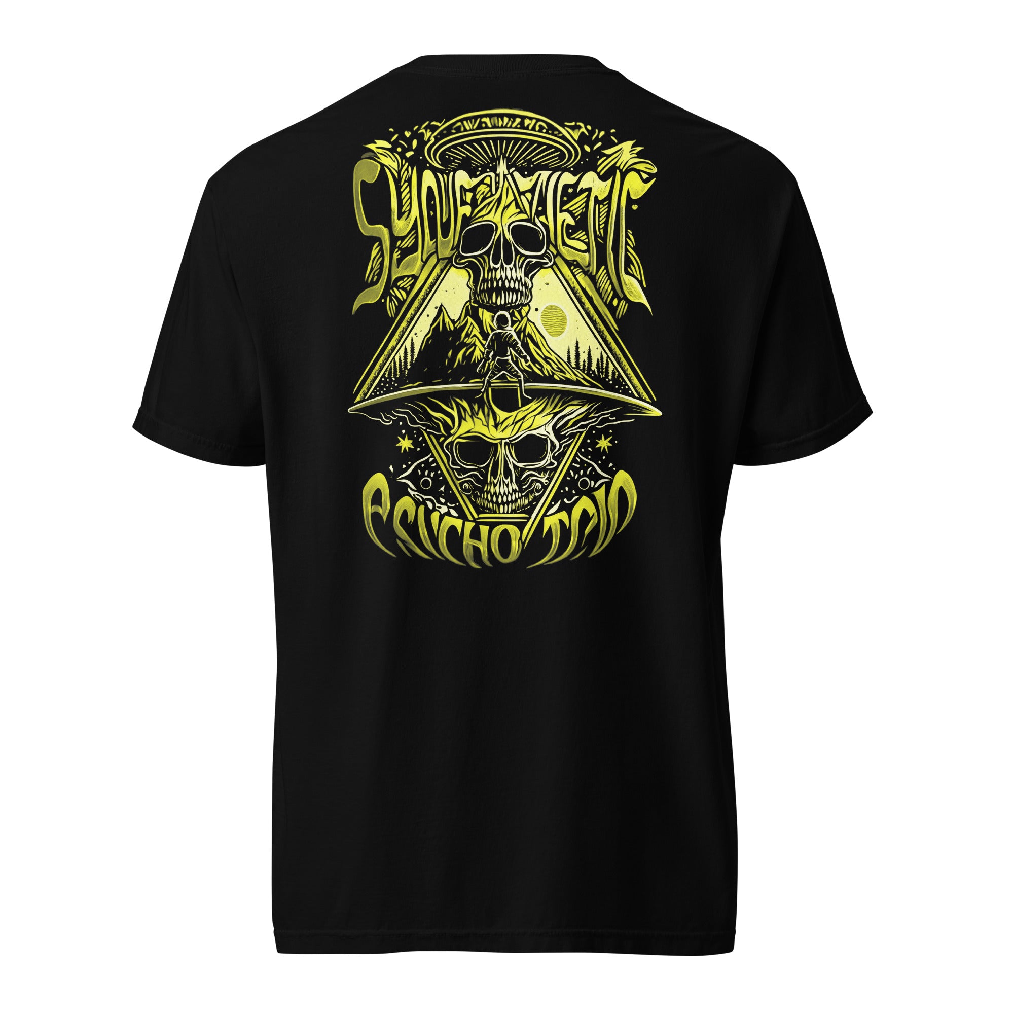 Psycho Trip Yellow Unisex garment-dyed heavyweight t-shirt