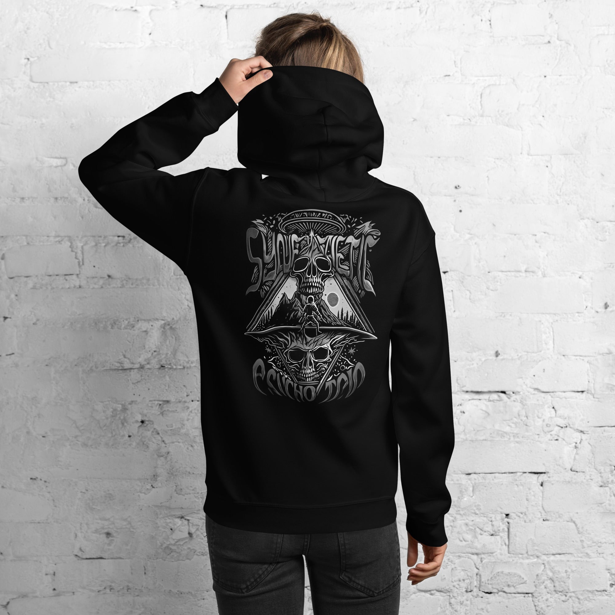 Psycho Trip White Unisex Hoodie